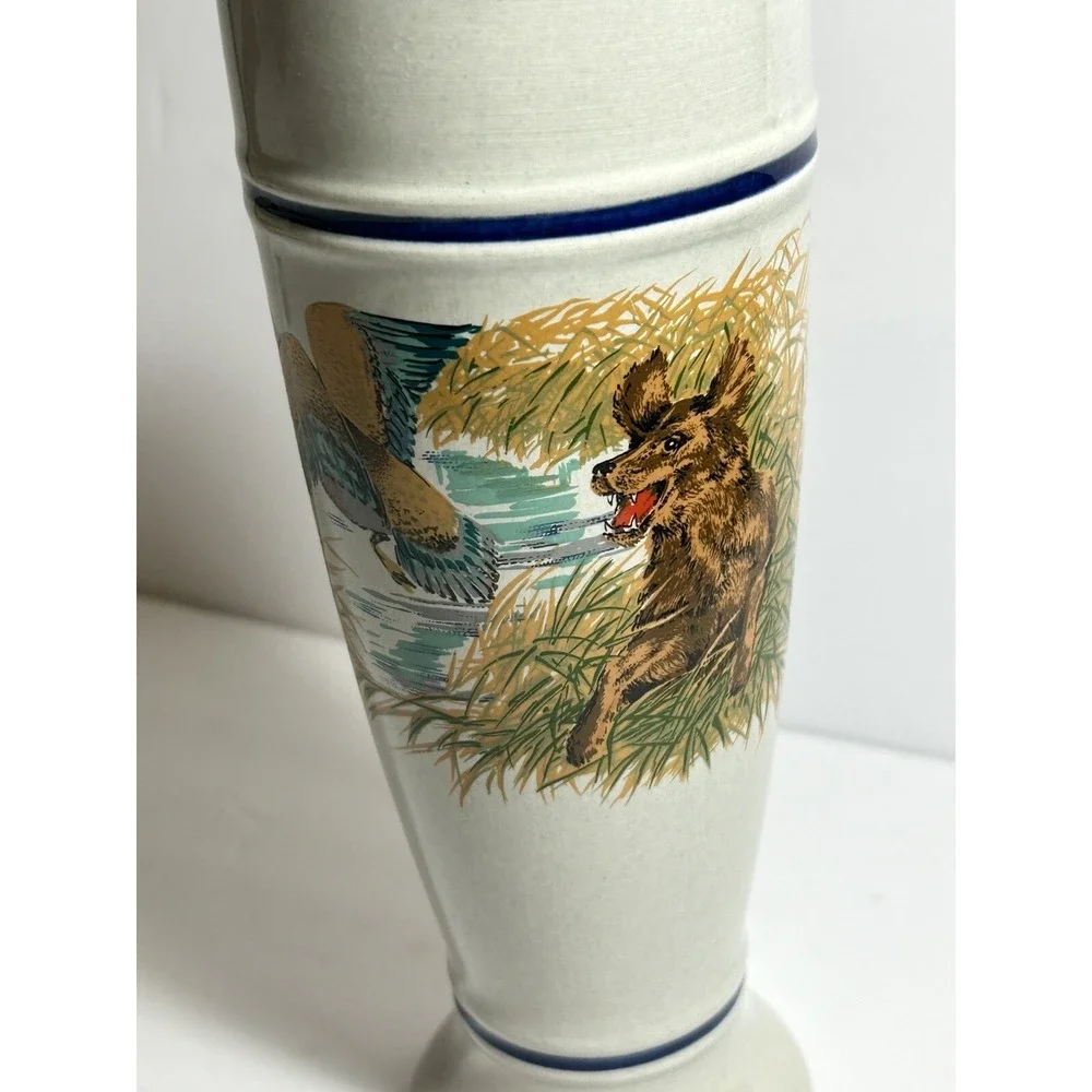Vintage 80's Collectable German S.C. Eschenfelden Beer Stein Duck Hunting Dog‎